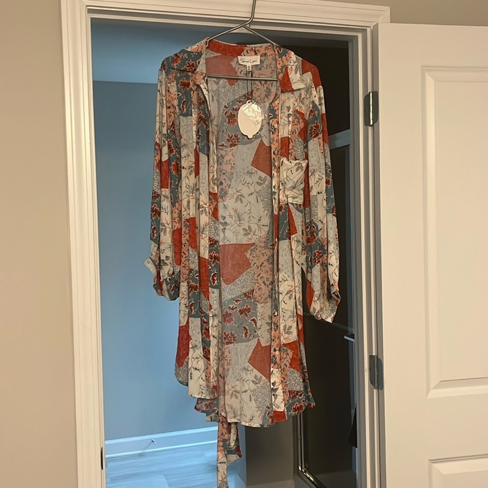 Patchwork Buttondown Dress